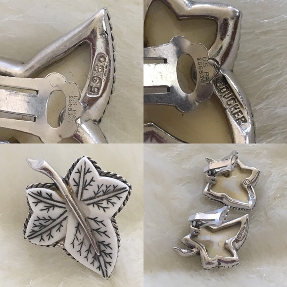 Vintage Boucher Signed Clip On Earrings - Picture 8 of 8